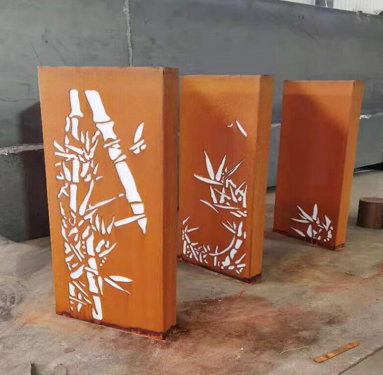 感城镇锈钢板灯箱