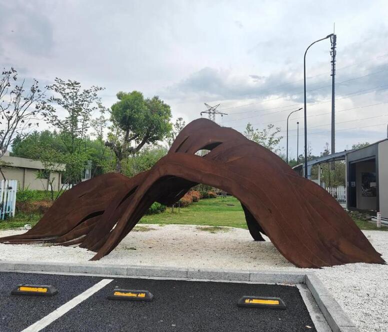 感城镇耐候钢板造型